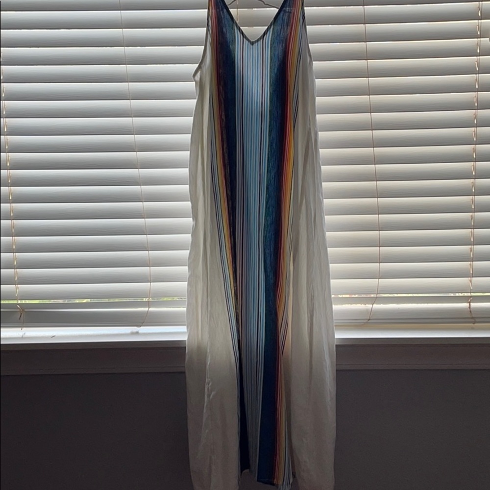 Rip Curl Striped Maxi Dress in Blue, Green, Yellow, Red, White - Picture 3 of 5